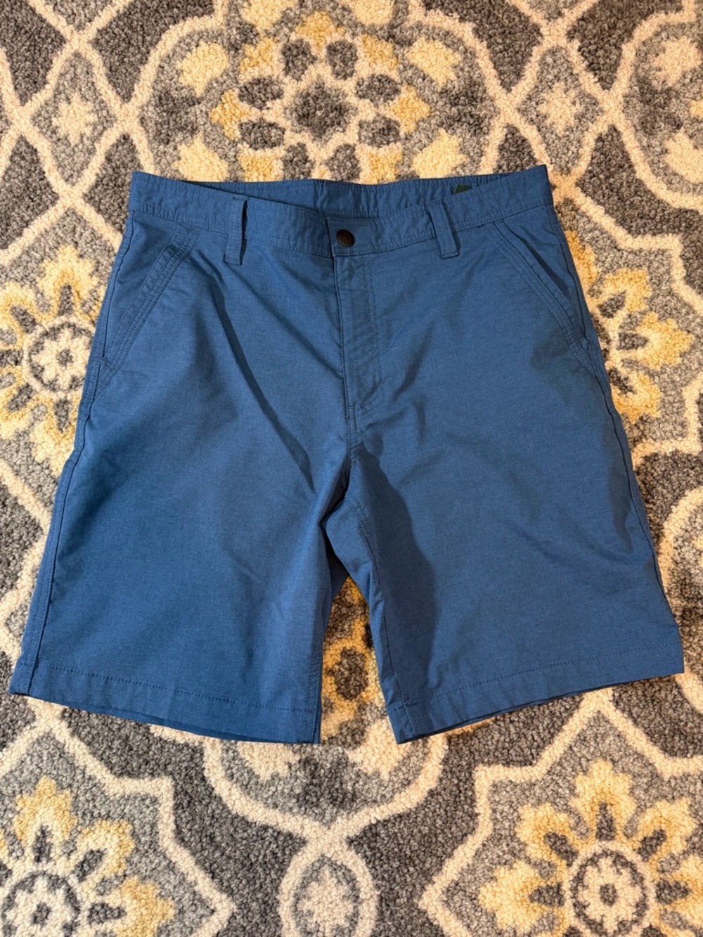 G. H. BASS & CO Mens Blue Casual Venture Wave Trail Flex Shorts | Size 33W x 10L